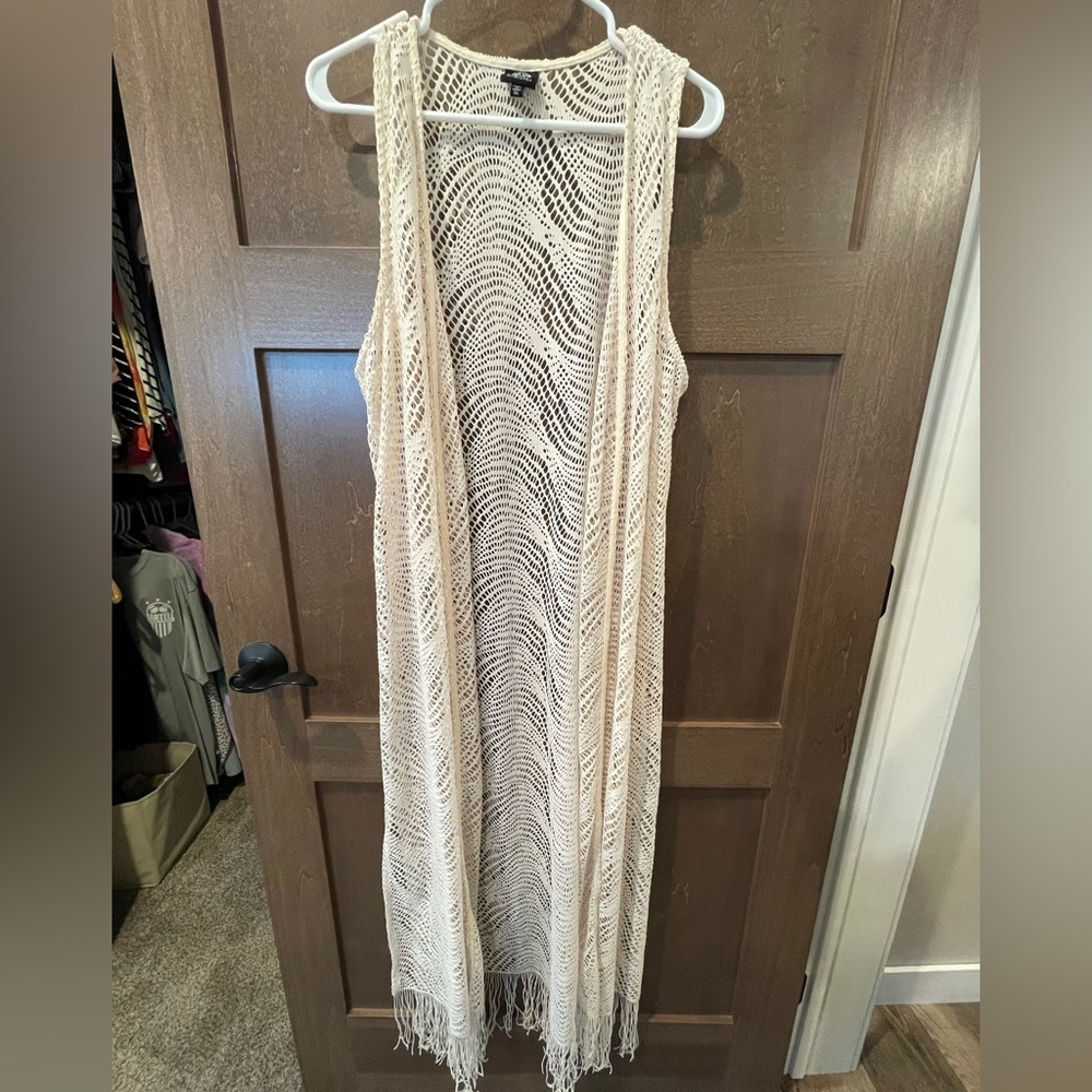 Boho style full length swimsuit cover up